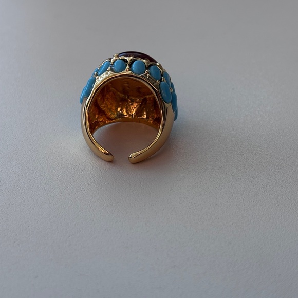 statement  Crystal  Turquoise ring - Picture 8 of 12